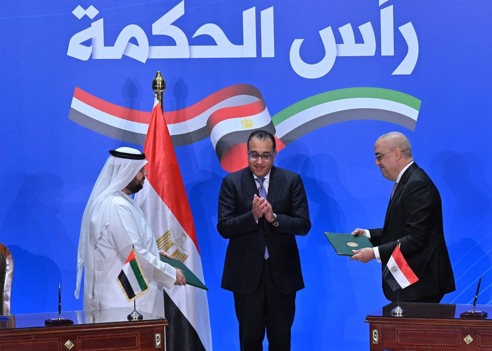 جانب من مراسم توقيع الصفقة بين مصر والإمارات